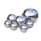  Silver ball, stainless steel, set of 7 pieces