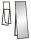 Bathroom mirror Profilmat standing mirror, rectangle, wooden frame, 500 x 1600 mm