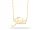  GOLD CELEBRITY NECKLACE WITH YOUR NAME 333