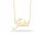  GOLD CELEBRITY NECKLACE WITH YOUR NAME 333