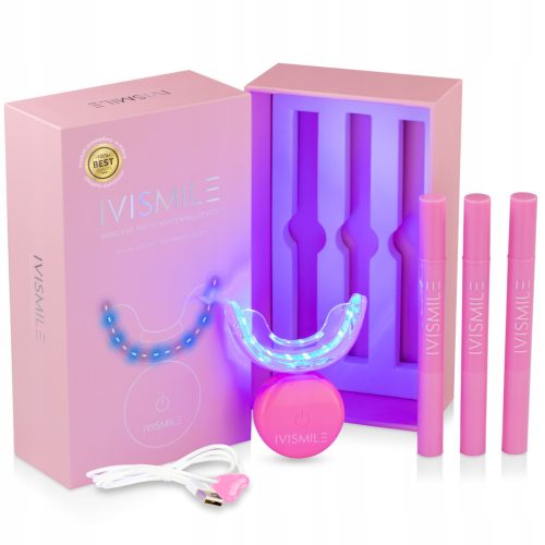  teeth whitening kit with IVISMILE LED lamp