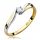  GOLDEN ENGAGEMENT RING 333 ZIRCONIA 8k r.20