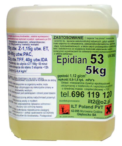 Epidian Epoxy Resin 5 kg colorless