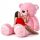  Large teddy bear, 200 cm, with two mascot embroideries