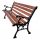 Benches for garden and terrace Wooden bench with backrest 145 x 59 cm