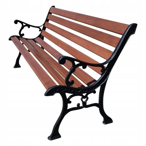 Benches for garden and terrace Wooden bench with backrest 145 x 59 cm