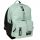  Paso school backpack with multiple compartments, black, green tones