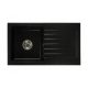 Brado LEON single-bowl sink, black granite