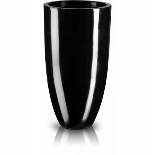 Pots and planters for outdoor and garden Polnix flowerpot 32 cm x 32 x 62 cm diameter 32 cm fiberglass black