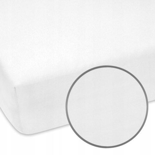  Classic sheet 90x180 cm with elastic band, white