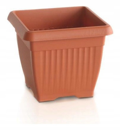  Prosperplast flowerpot 45 cm x 45 x 35 cm, plastic in brown and beige tones