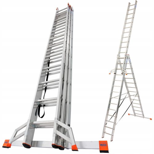 Krause aluminum ladder 129727 10.9 m up to 150 kg