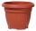  Prosperplast flowerpot, 35 cm x 35 x 27.5 cm, diameter 35 cm, plastic in brown and beige tones