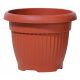  Prosperplast flowerpot, 35 cm x 35 x 27.5 cm, diameter 35 cm, plastic in brown and beige tones