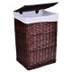  Gockowiak 72l freestanding laundry basket, brown and beige tones