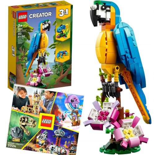  LEGO Creator 3 in 1 31136 Exotic Parrot 3in1 + LEGO CATALOG 2024 NEW