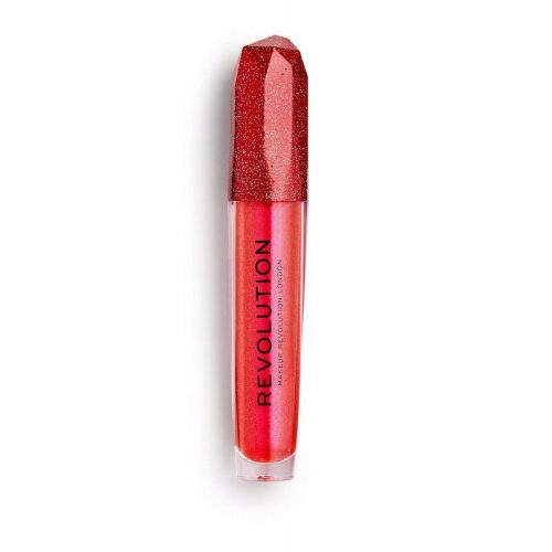  Red glitter lip gloss moisturizing Makeup Revolution 4 ml