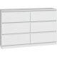  TopEshop Malwa chest of drawers 120 x 30 x 75 cm white