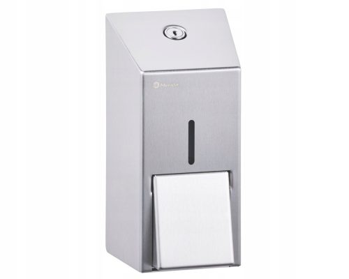 Manual wall-mounted soap dispenser Merida 400 ml in grey and silver