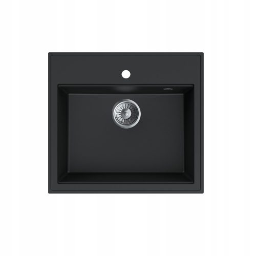 Miló Emporio single-bowl sink, black granite