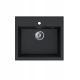 Miló Emporio single-bowl sink, black granite