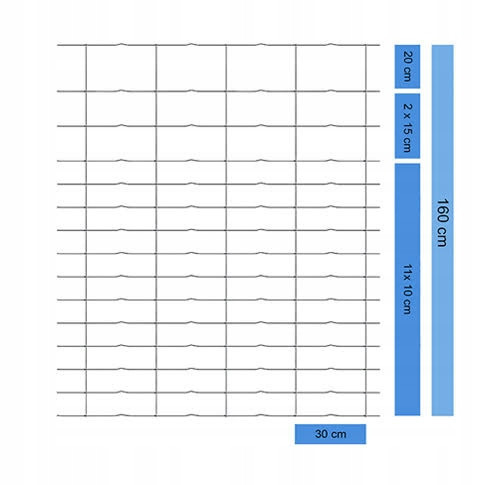 Forest fence net 160/15/30 L 50 m + free