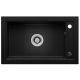 Teknoven Sea single-bowl sink, black granite