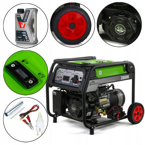 Portable single-phase generator Barracuda 3800 W petrol