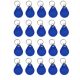 Set of 20 pieces. RFID125 proximity key fob blue