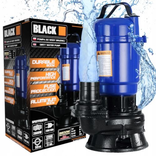  Deep Well Pump Black 2600 W 12000 l/h