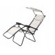 Sun loungers and garden and terrace ZERO GRAVITY deck chair, grey metal