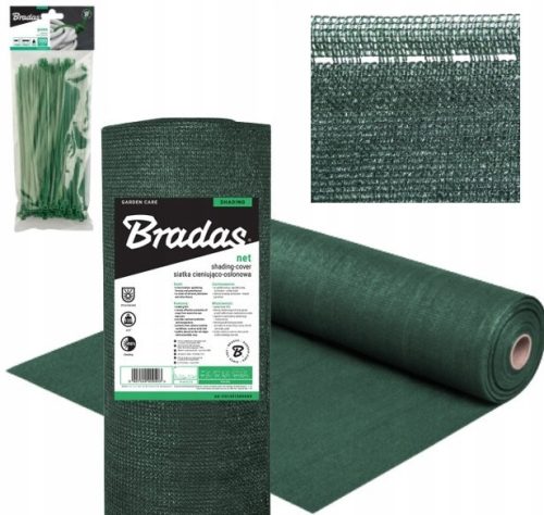 Bradas AS-CO13515050GR shading net green 1.5x50 m