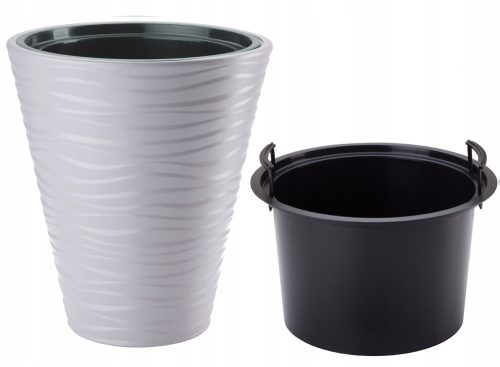 Pots and planters for outdoor and garden Form-Plastic flowerpot 29.5 cm x 29.5 x 33.5 cm diameter 29.5 cm plastic white