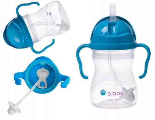 B.Box bottle with straw, 240 ml, cobalt blue