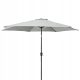 Parasol for terrace and garden - Classic umbrella contrast beige and brown 300 x 250 cm