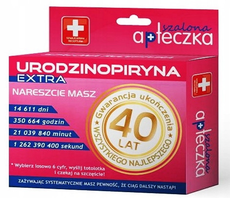 Cool, funny gadgets Chocolate dragees Szalona First aid kit Urodzinpiryna