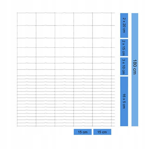 Forest fence net 180/24/15 L 50 m + free