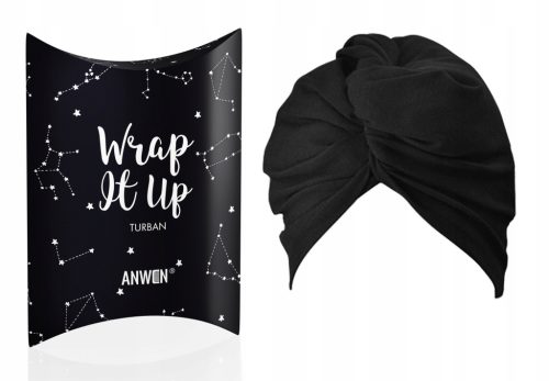  Anwen head turban cotton black