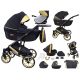  Babe Boss Uczio Gold 3in1 Stroller, Black and Gold