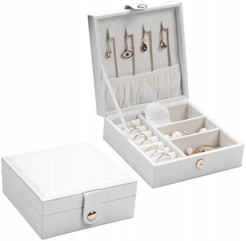  Jewelry box organizer box white C8