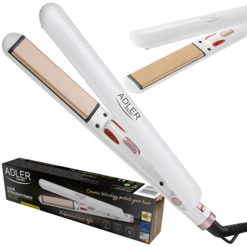  Adler straightening iron BEAUTIFUL LIGHT HAIR STRAIGHTENER MADE OF CERAMIC