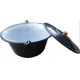  HUNGARIAN ENAMELED KETTLE 10 LITERS HANGING
