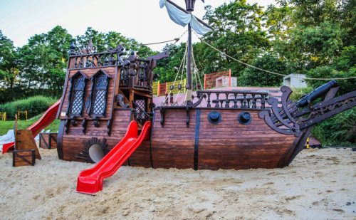 Playground, pirate ship for children