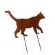  cat garden decoration metal flower grate