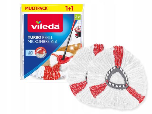 Vileda Easy Wring & Clean Turbo 2in1 Rotationsmoppeinsatz, 14 cm