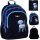  Hash multi-compartment school backpack, black, multi-colored, 20 years old