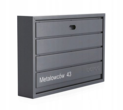 Mailbox - Letterbox-Postbox, handmade Darco, shades of grey