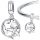  CHARMS bead PLANE silver 925 pendant S925