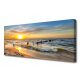 Images sur le mur impression sur toile mer coucher de soleil plage 125x50