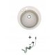 Brenor granite sink with a basin in beige tones